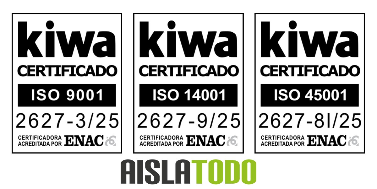 Certificados de calidad de Aislatodo SLU